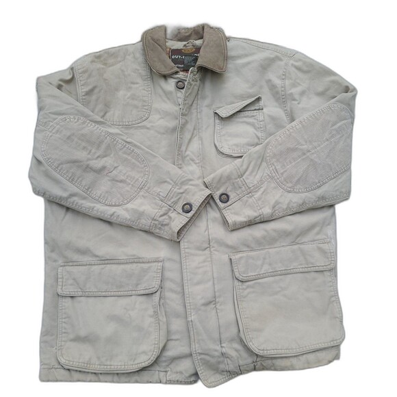 Vtg GAP Flannel Lined Barn Coat Chore Jacket  Y2k Out of Doors - Picture 1 of 12